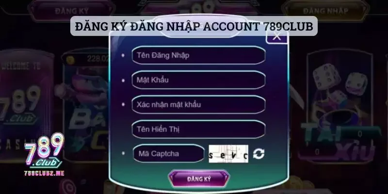 Đăng ký đăng nhập account 789club